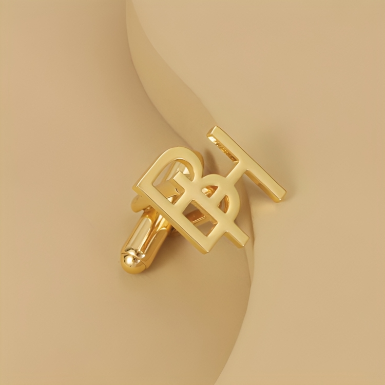 Jeweluxe™ Personalized Name Cufflinks | Custom Engraved Luxury Accessory for Men