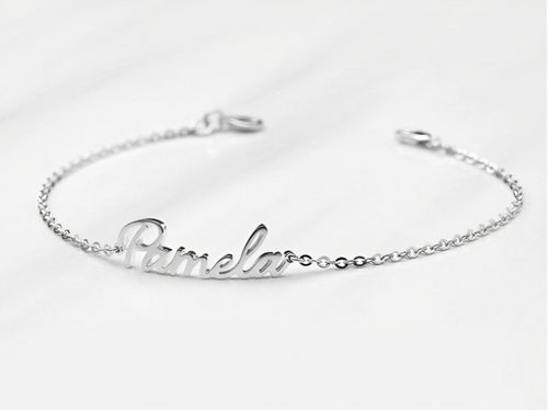 Jeweluxe™ Personalized Name Bracelet | Custom Engraved in Gold or Silver with Optional Zircon Stone