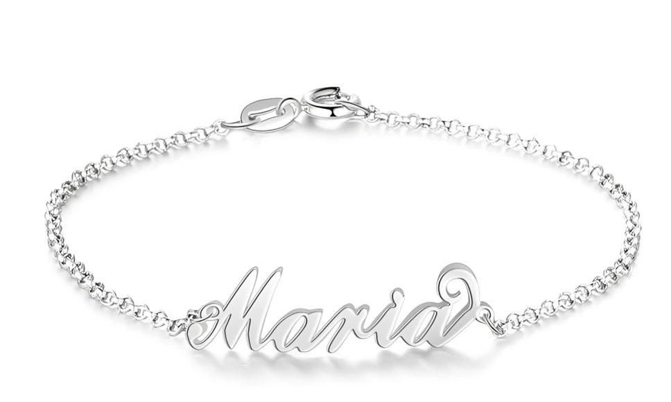 Jeweluxe™ Personalized Name Bracelet | Custom Engraved in Gold or Silver with Optional Zircon Stone